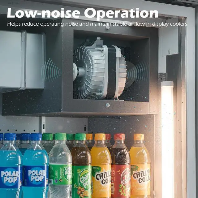 Alt view image 3 of 7 - YZF18-25 AC Fan Motor, 120V 60HZ 18W 1.01A 1550 r/min, Fan Motor with 4 Shaded Poles & Single Phase for Small Ventilation Equipment, Condenser, Evaporator, Radiator and Other Cooling Equipment