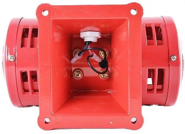 Alt view image 4 of 4 - Base Mount Air Raid Siren, 120dB Electric Emergency Safety Alarm, Motor Driven Metal Air Horn, Continuous Loud Tornado Alarm 110V
