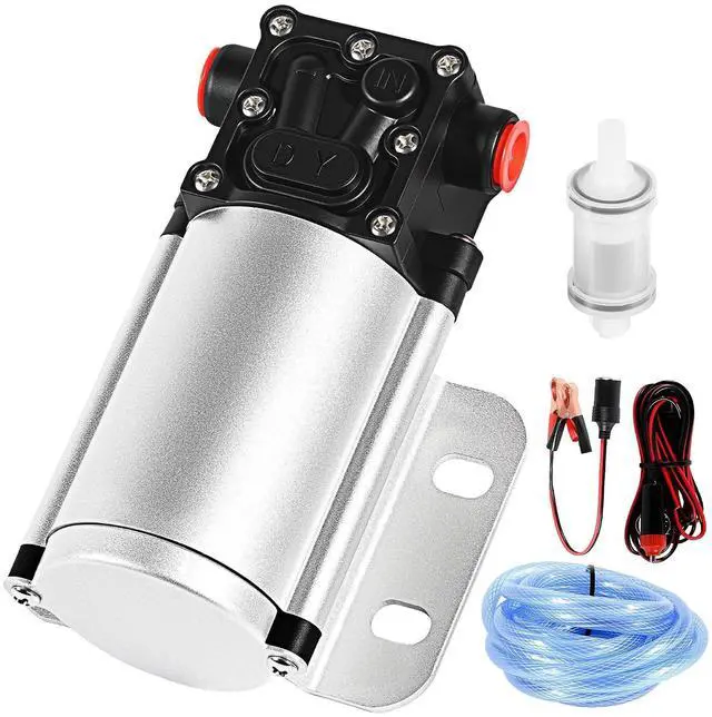 Main image of Self-priming Electric Fuel Transfer Pump | 12 Volt 2.67 GPM High Efficiency for Liquids Diesel Kerosene Gasoline Water, with Filter Cartridge