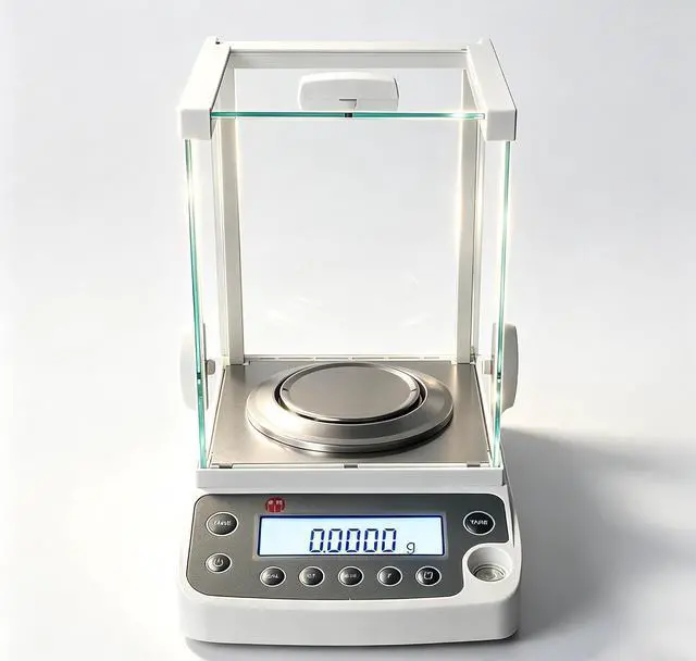 Alt view image 2 of 7 - Digital Analytical Balance, 0.1mg High Precision Electronic Lab Scale, 0.0001 Gram Balance Scale with Glass Shield & LCD Display for Laboratory Pharmacy Jewelry Store (220g, 0.1mg)