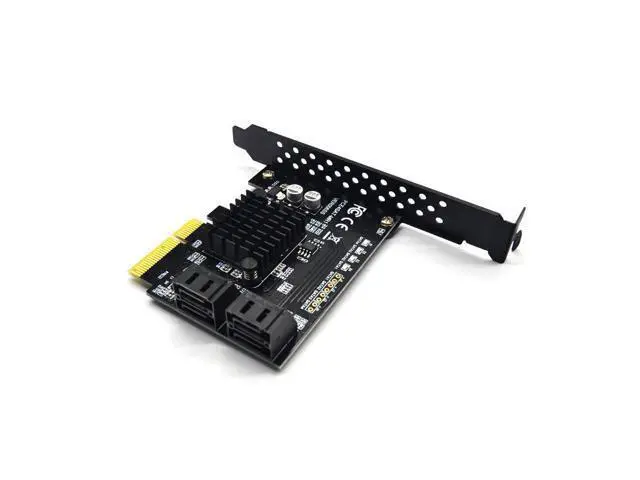 Alt view image 2 of 6 - PCI Express Raid Card 4Port SATA 3.0 Add On Card Marvell 88SE9230 Chipset Compliant with PCI-E Specification revision 2.2 for PC