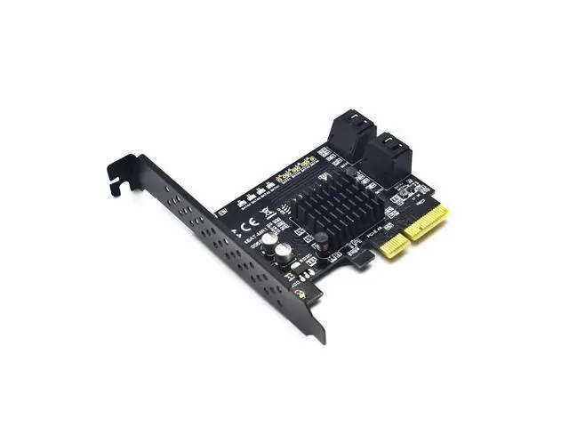 Alt view image 4 of 6 - PCI Express Raid Card 4Port SATA 3.0 Add On Card Marvell 88SE9230 Chipset Compliant with PCI-E Specification revision 2.2 for PC