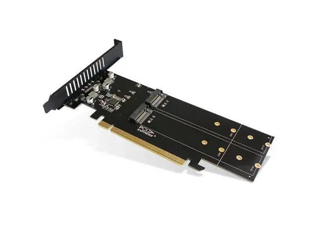 Alt view image 2 of 6 - iHyper m.2 X16 TO 4X NVME PCIE3.0 GEN3 X16 TO 4*NVME RAID CARD PCI-E VROC CARD RAID Hyper M.2X16 M2X16 4X X4 NVME*4 RAID Mining