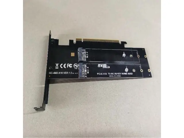 Alt view image 3 of 6 - iHyper m.2 X16 TO 4X NVME PCIE3.0 GEN3 X16 TO 4*NVME RAID CARD PCI-E VROC CARD RAID Hyper M.2X16 M2X16 4X X4 NVME*4 RAID Mining