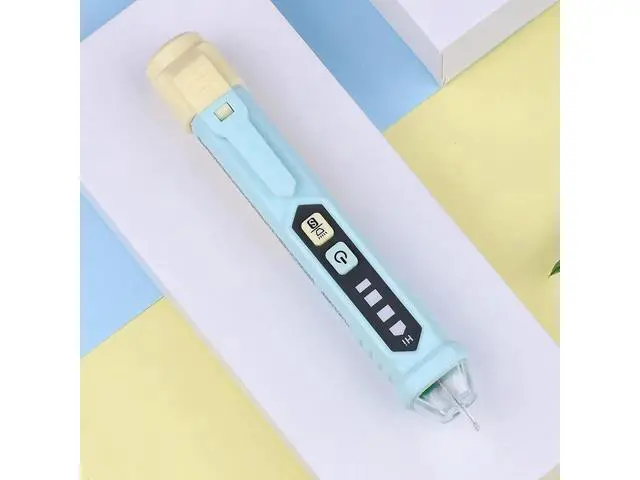 Alt view image 4 of 7 - First picture~ HT90 AC Voltage Detector pen Tester Macaron Edition Dual Sensitivity Sound LED Alarm Breakpoint LIVE Null Wire Check(Silver HT90 Green )