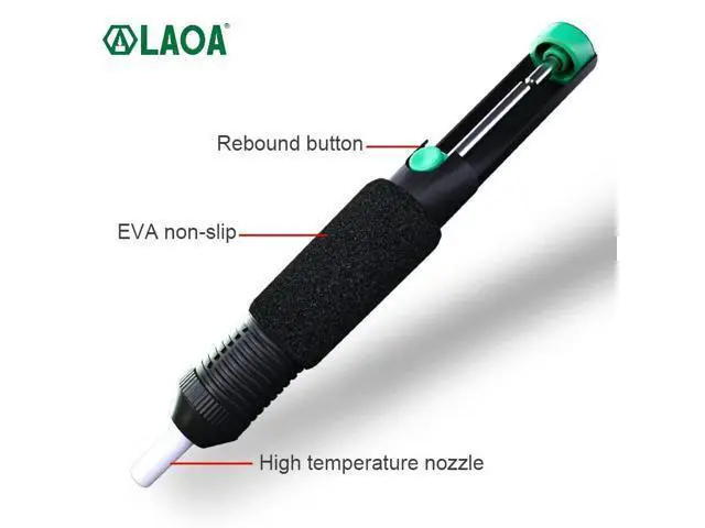 Alt view image 2 of 7 - First picture~ powerful Desoldering pump Suction Tin Sucker pen Vacuum Soldering Iron Desolder Gun plastic Removal Hand Welding Tool(Red cs TiP s )