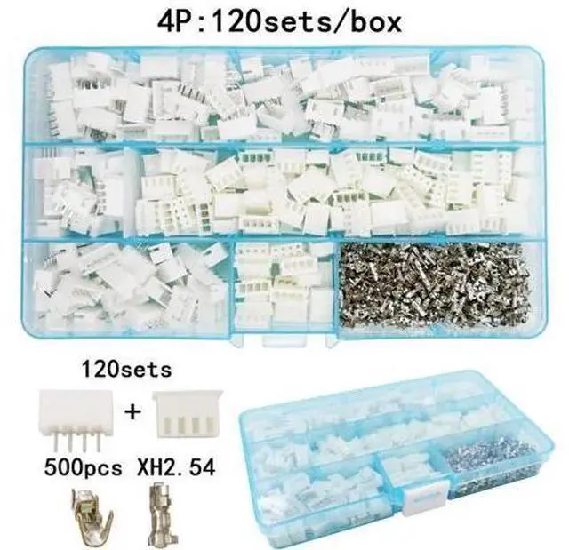 Main image of First picture~135sets/box suit pin 2.54mm XH2.54 connector plug + straight needle + terminal socket Header wire Adaptor connectors(MULTI )