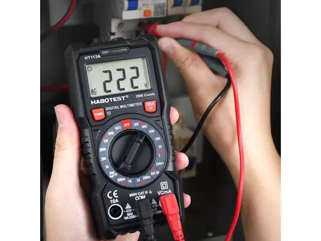 Alt view image 2 of 6 - First picture~ HT113A 600V 10A Digital Multimeter Tester professional Multitester DMM Ohm AC DC Voltage Current Battery Tester()