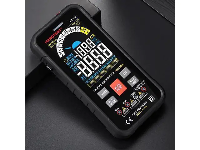 Alt view image 2 of 6 - First picture~professional Smart Multimeter Digital HT116 Auto Range 1000V 10A Tester Ohm Hz Capacitance REL True RMS AC DC DMM Multitester