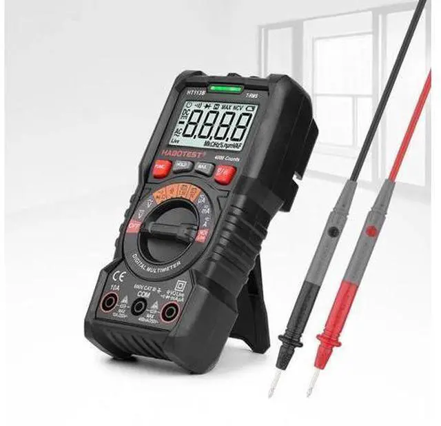Alt view image 6 of 7 - First picture~ Handheld Digital Multimeter 600V 10A AC DC Voltage Current Ohm Hz True RMS Capacitance DMM C/F Tester Multitester(Brown HT113A Standard )