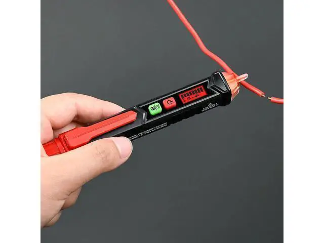 Alt view image 5 of 7 - First picture~Electrician Wiring Checker pen Tester Smart Detection Non-Contact AC Voltage Detector Tester Wall Socket LIVE Null Wire Alarm(Gold HT90 P en Tester )