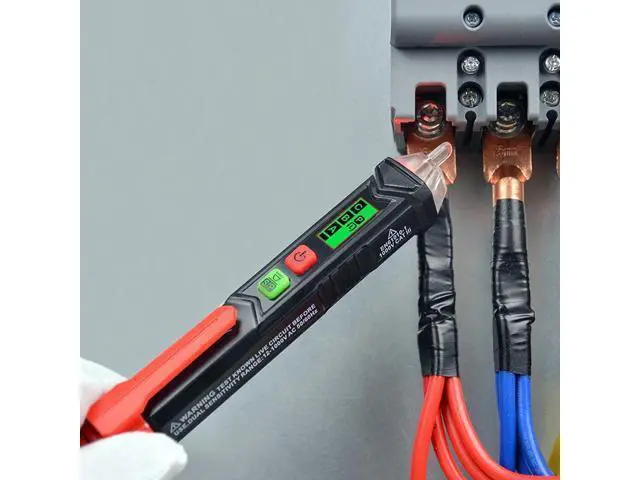 Alt view image 4 of 7 - First picture~Smart AC Voltage Meter Indicator Detector Tester pen Non Contact Sensor 12V-1000V Sensitivity Adjustable with Flashlight(Measuring range: Other AC 12-1000V Silver HT100P P hash Voltage )