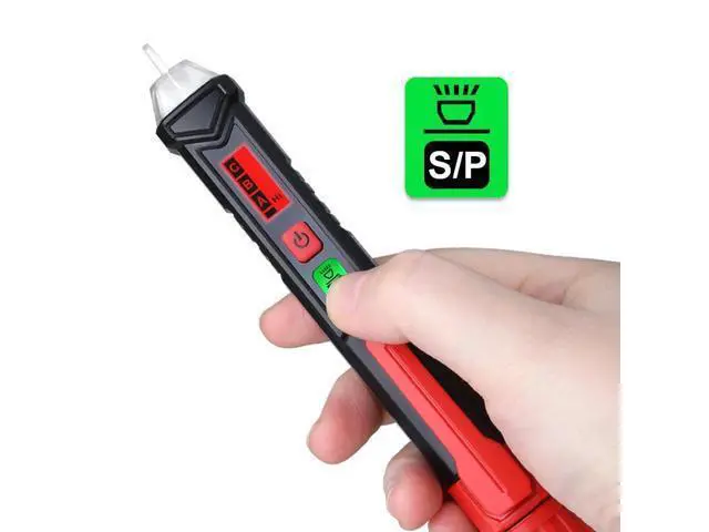Alt view image 5 of 7 - First picture~Smart AC Voltage Meter Indicator Detector Tester pen Non Contact Sensor 12V-1000V Sensitivity Adjustable with Flashlight(Measuring range: Other AC 12-1000V Silver HT100P P hash Voltage )