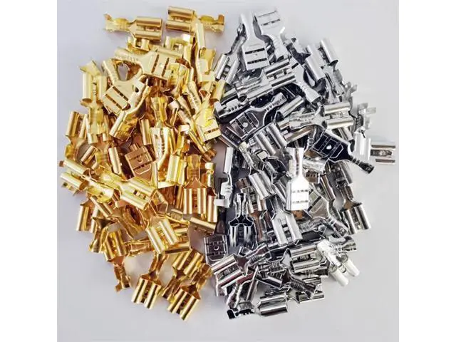 Alt view image 2 of 7 - First picture~Metal Connector 2.8/4.8/6.3mm Copper Wire Terminals Male Female Connectors Electric Terminal Wire Connection Spade Connector(Line Connector Ivory 600Pcsbox )