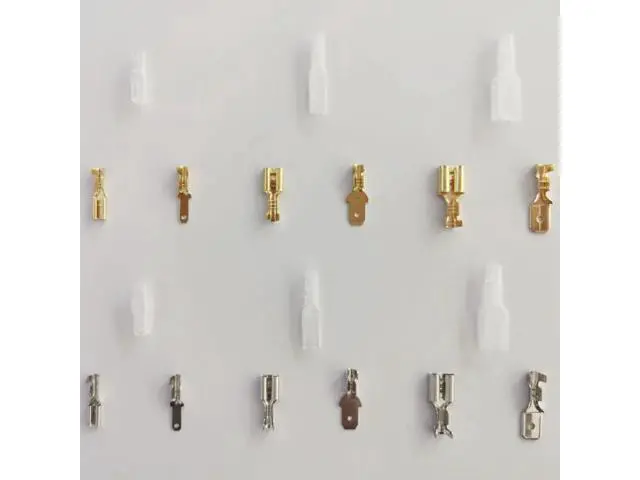 Alt view image 3 of 7 - First picture~Metal Connector 2.8/4.8/6.3mm Copper Wire Terminals Male Female Connectors Electric Terminal Wire Connection Spade Connector(Line Connector Ivory 600Pcsbox )