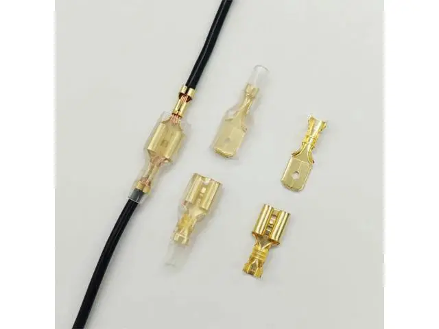 Alt view image 4 of 7 - First picture~Metal Connector 2.8/4.8/6.3mm Copper Wire Terminals Male Female Connectors Electric Terminal Wire Connection Spade Connector(Line Connector Ivory 600Pcsbox )