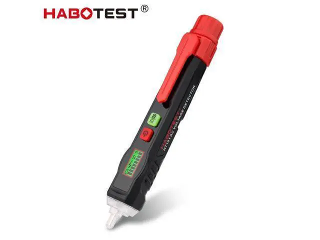 Alt view image 2 of 7 - First picture~ Voltage Indicator Smart AC Voltage Detector Non Contact Electric Tester pen Breakpoint Finder Neutral Live Wire Check(Gold HT100 Prolate Probe )