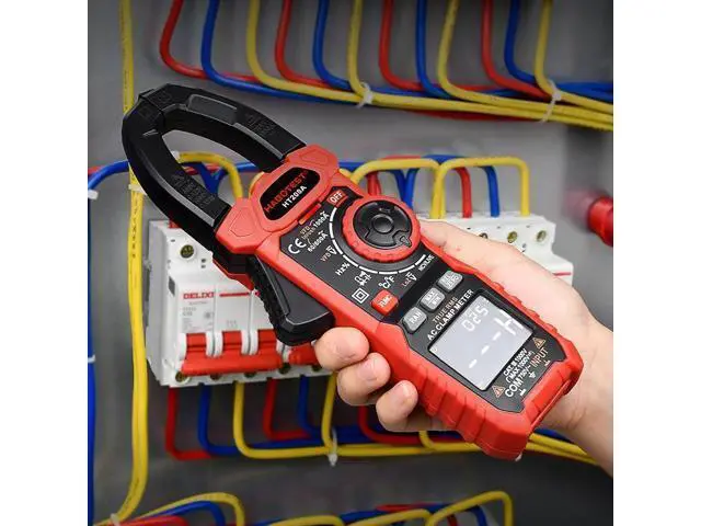 Alt view image 4 of 7 - First picture~professional Clamp Meter Multimeter 1000V 1000A AC DC True RMS pinza Amperimetrica Capacitance Ohm Hz VFD Digital Clamp Tester(Brown HT208A 1000 AC )