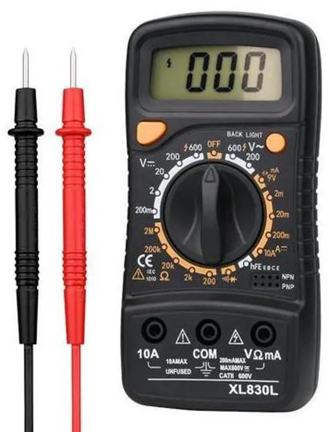 Main image of First picture~professional Multimeter Digital Multimetro XL830L AC/DC Voltmeter Ammeter Voltage Current Diode Continuity hFE Tester Meter(Purple XL830L )