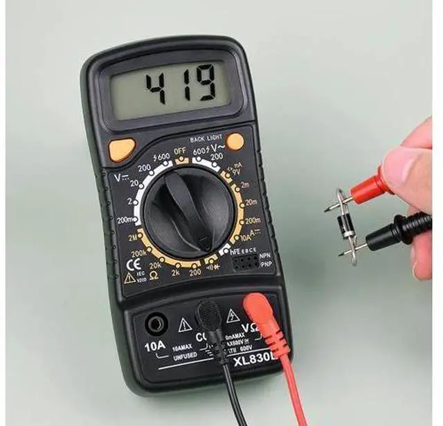 Alt view image 4 of 6 - First picture~professional Multimeter Digital Multimetro XL830L AC/DC Voltmeter Ammeter Voltage Current Diode Continuity hFE Tester Meter(Purple XL830L )