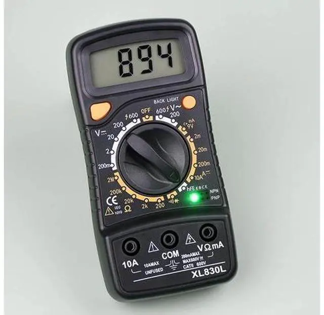 Alt view image 5 of 6 - First picture~professional Multimeter Digital Multimetro XL830L AC/DC Voltmeter Ammeter Voltage Current Diode Continuity hFE Tester Meter(Purple XL830L )