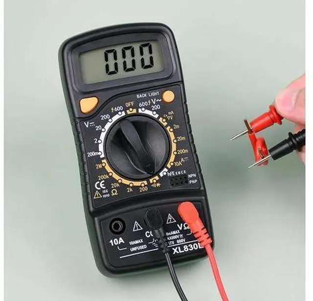 Alt view image 6 of 6 - First picture~professional Multimeter Digital Multimetro XL830L AC/DC Voltmeter Ammeter Voltage Current Diode Continuity hFE Tester Meter(Purple XL830L )