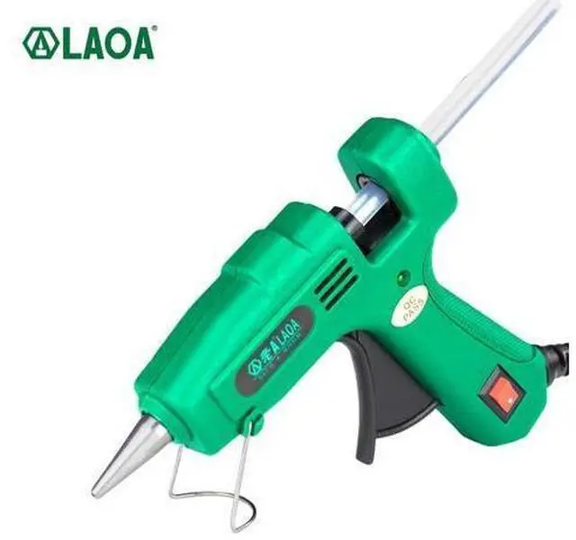 Main image of First picture~ 25W Hot Melt Glue Gun with 7MM Glue Sticks Mini Industrial Guns Thermo Electric Heat Gun Temperature Crafts Repair Tool DIY(EU Red 25W glue gun 25W )