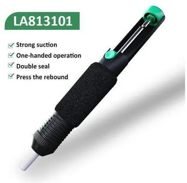 Main image of First picture~ powerful Desoldering pump Suction Tin Sucker pen Vacuum Soldering Iron Desolder Gun plastic Removal Hand Welding Tool(Brown 1Pcs solder sucker )