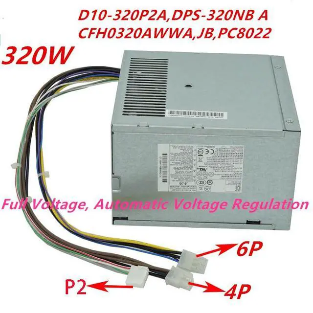 Alt view image 2 of 6 - PSU for H P 680 880 320W Power Supply D10-320P2A DPS-320JB A PC8022 HP-D3201A0 PS-4321-9 D12-320P1B PS-4321-1HB