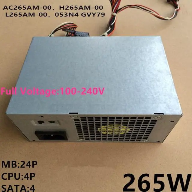 Alt view image 2 of 5 - PSU for 390 790 990 9010MT T1600 7010 3010 265W Power Supply AC265AM-00 H265AM-00 L265AM-00 L265EM-00 GVY79