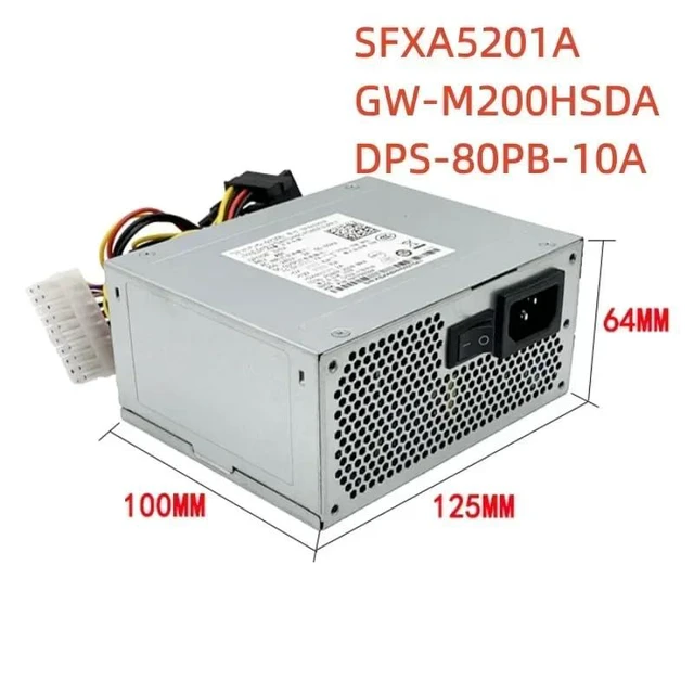 Alt view image 3 of 5 - PSU for Hard Disk Recorder Power Supply SFXA5201A GW-M200HSDA DPS-80PB-10A 200W