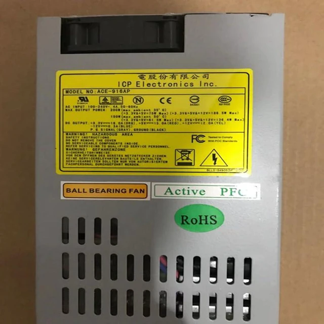 Alt view image 5 of 6 - PSU for I E I at P8P9 200W Switching Power Supply ACE-916AP ACE-916A