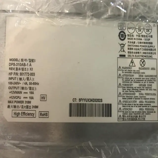 Alt view image 6 of 6 - PCG007 DPS-310AB-1 A DPS-310AB-3 A D17-310P2A D19-310P1A 310W Original New Power Supply for H P 680 280 800 600 480 288 G3 G4