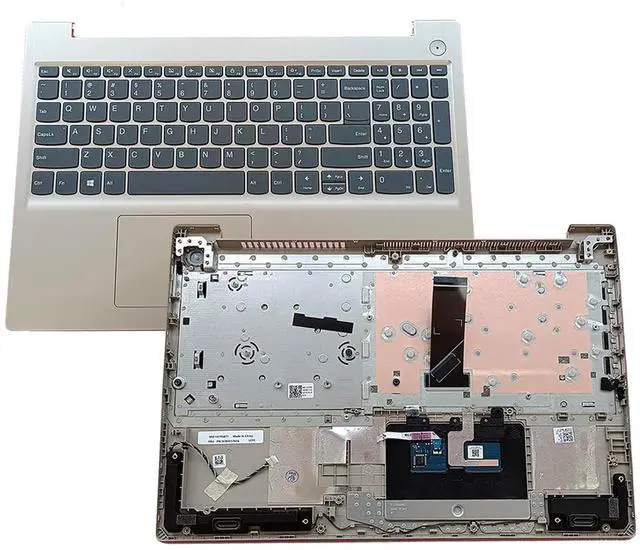 Main image of SBB0X77935 5CB0X57656 5CB1D03627 Replacement for Lenovo ideapad 3-15IIL05 81WE 3-15ITL05 81X8 Laptop Upper case Palmrest Assembly with Non-Backlit US Keyboard and Touchpad Gold
