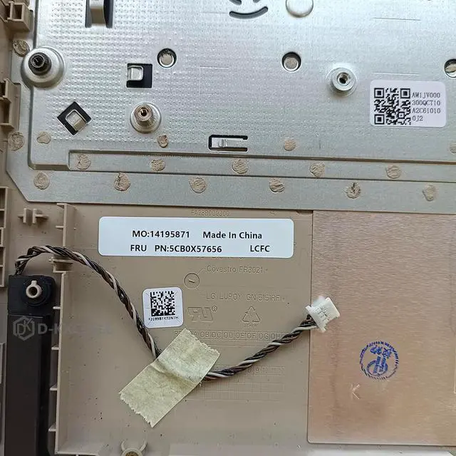 Alt view image 4 of 7 - SBB0X77935 5CB0X57656 5CB1D03627 Replacement for Lenovo ideapad 3-15IIL05 81WE 3-15ITL05 81X8 Laptop Upper case Palmrest Assembly with Non-Backlit US Keyboard and Touchpad Gold