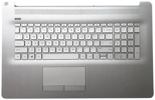 Main image of Replacement for HP 17BY 17-by 17CA 17-CA Laptop Upper Top Cover Case Palmrest Backlit Keyboard Touchpad Assembly Part with ODD L92783-001 6070B1308113 Top Cover Sliver 2020 Year
