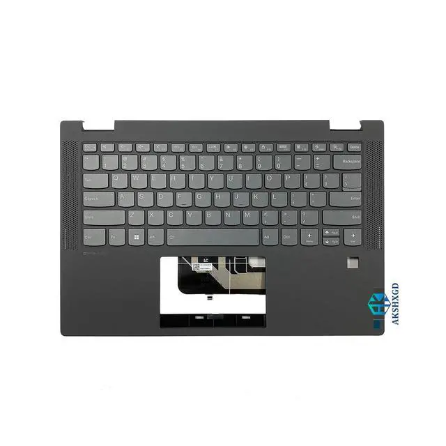 Alt view image 2 of 7 - 5CB0Y85490 460.0MD08.0001 Replacement for Lenovo Ideapad Flex 5-14IIL05 5-14ARE05 5-14ITL05 Laptop Upper Top Cover Case Palmrest Backlit Keyboard Assembly Part Grey