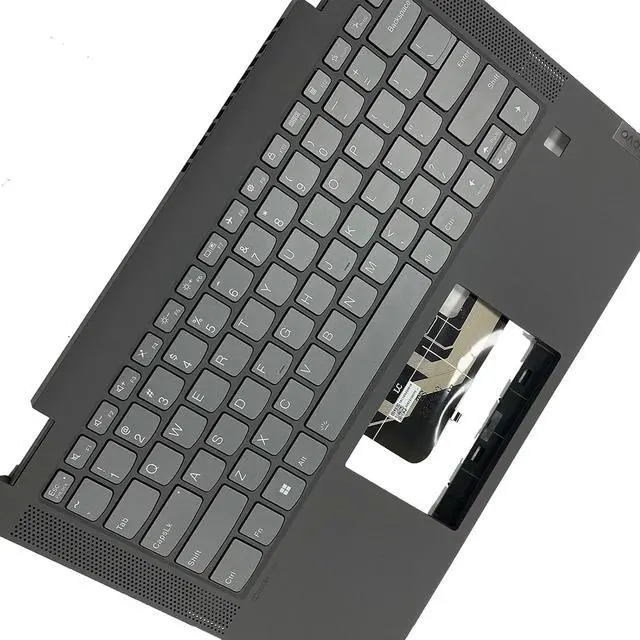 Alt view image 4 of 7 - Replacement for Lenovo Ideapad Flex 5-14IIL05 5-14ARE05 5-14ITL05 Laptop Upper Top Cover Case Palmrest Backlit Keyboard Assembly Part 5CB0Y85490 460.0MD08.0001 Grey