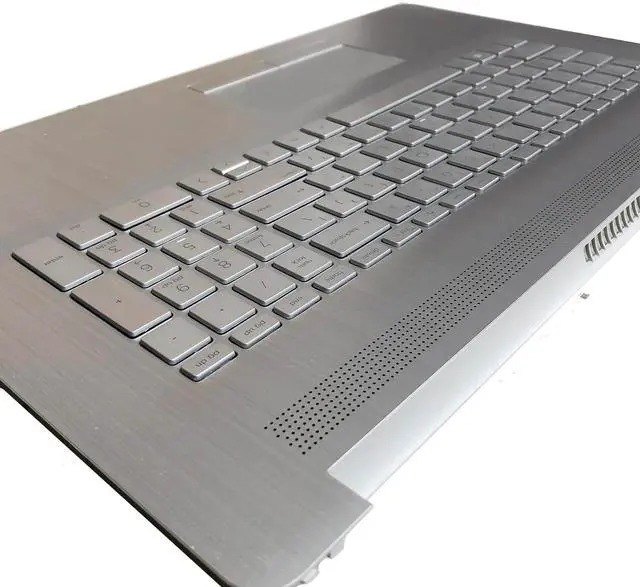 Alt view image 7 of 7 - Replacement for HP 17BY 17-by 17CA 17-CA Laptop Upper Top Cover Case Palmrest Backlit Keyboard Touchpad Assembly Part with ODD L92783-001 6070B1308113 Top Cover Sliver 2020 Year