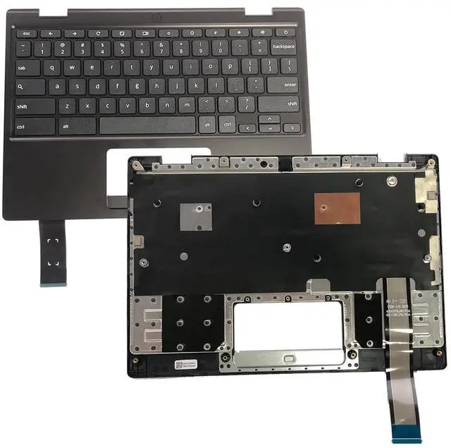 Main image of 90NX03V1-R31US0 Replacement for Asus Chromebook 11 CR1100CKA Laptop Upper Top Cover Case Palmrest Not-Backlit US Keyboard Assembly Part