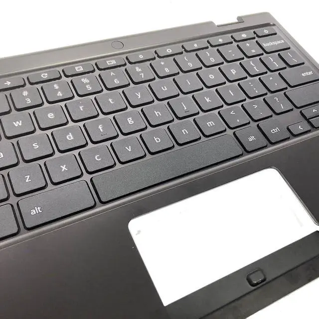 Alt view image 6 of 7 - 90NX03V1-R31US0 Replacement for Asus Chromebook 11 CR1100CKA Laptop Upper Top Cover Case Palmrest Not-Backlit US Keyboard Assembly Part