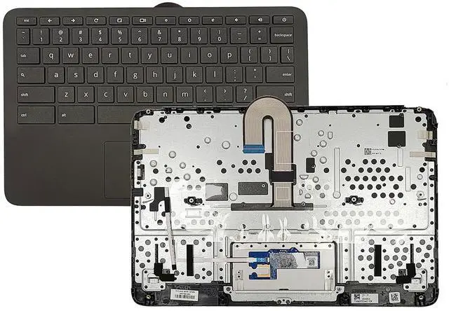 Main image of L99855-001 Replacement for HP Chromebook 11A-NB0013DX 11A-NB0047NR NB Laptop Upper case Palmrest Assembly with US Keyboard and Touchpad