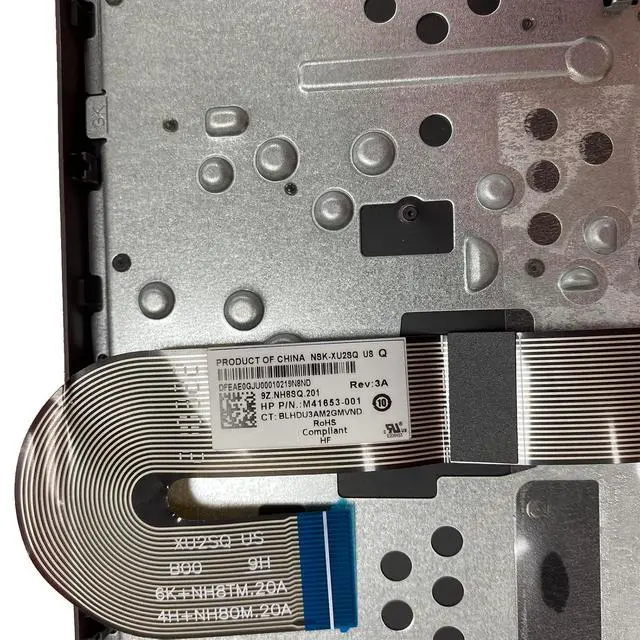 Alt view image 7 of 7 - L99855-001 Replacement for HP Chromebook 11A-NB0013DX 11A-NB0047NR NB Laptop Upper case Palmrest Assembly with US Keyboard and Touchpad