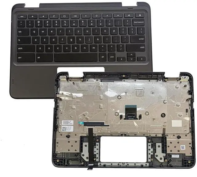 Main image of 034Y6Y 34Y6Y Replacement for Dell Chromebook 3100 2in1 Laptop Upper case Palmrest Assembly Part with US Keyboard
