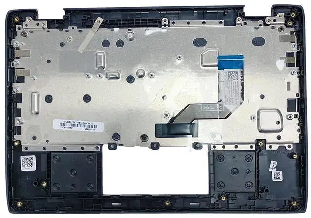 Alt view image 4 of 7 - 5CB0T79741 Replacement for Lenovo 100e Chromebook 2nd Gen 81MA Laptop Upper Top Cover Case Palmrest Keyboard Assembly Part Black