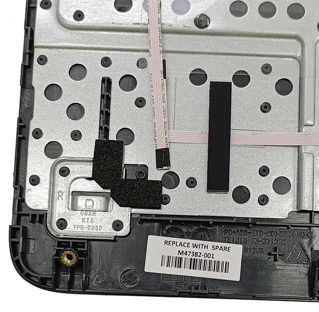 Alt view image 5 of 7 - Replacement for HP Chromebook 11 G9 EE Laptop Upper Top Cover Case Palmrest Keyboard Touchpad Assembly Part M47382-001