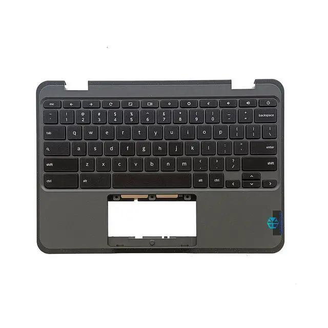 Alt view image 2 of 7 - 5M11H52901 Replacement for Lenovo 100E Chromebook Gen 3 Laptop Upper case Palmrest Assembly with Non-Backlit US Keyboard Black