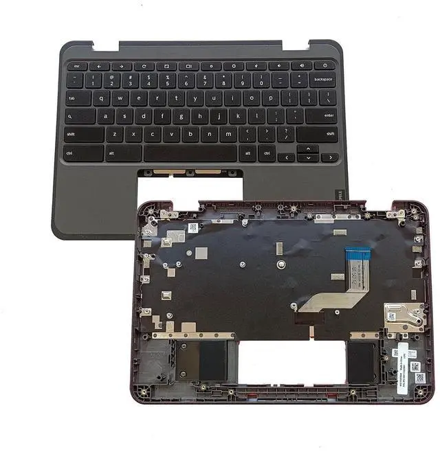 Main image of 5M11H52901 Replacement for Lenovo 100E Chromebook Gen 3 Laptop Upper case Palmrest Assembly with Non-Backlit US Keyboard Black