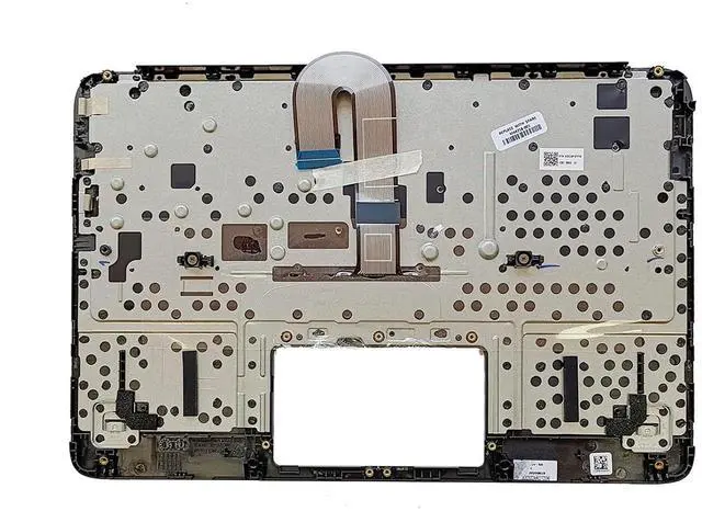 Alt view image 3 of 7 - M44258-001 Replacement for HP Chromebook 11MK G9 EE Laptop Top Cover Upper Case Palmrest Keyboard Assembly Part Black