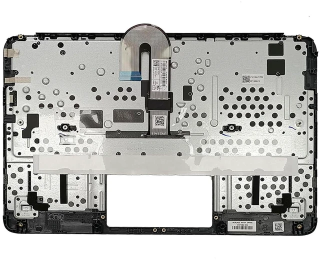 Alt view image 3 of 7 - Replacement for HP Chromebook 11 G9 EE Laptop Palmrest Assembly with US Keyboard M47382-001